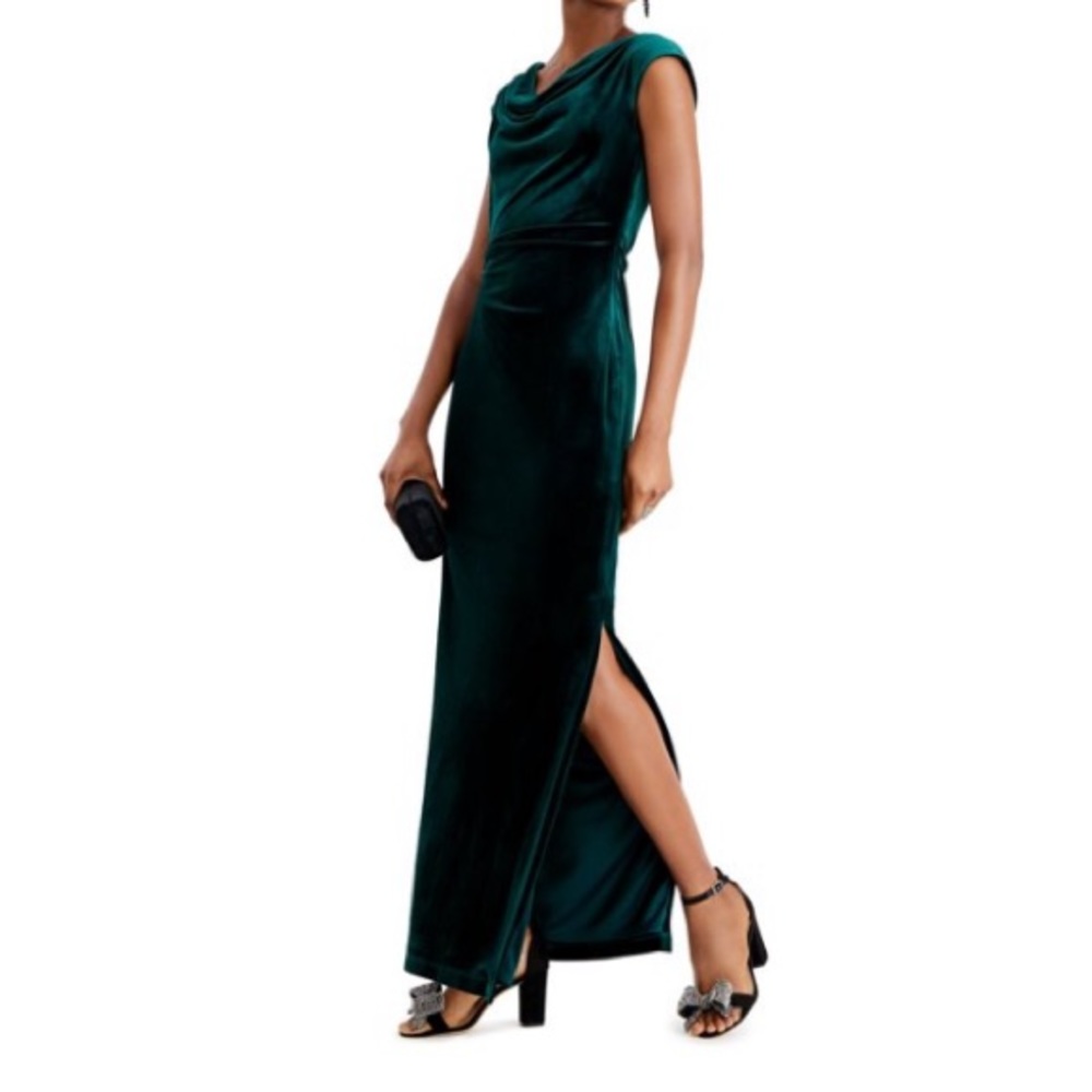 Velvet Emerald Green color -  Vince Camuto dress, Size Medium
